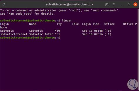 Cómo Usar Comando Finger En Linux Solvetic