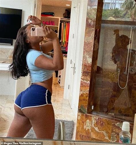 Megan Thee Stallion Sports Booty Shorts And Runs On The Treadmill During Her Rest Day At Home