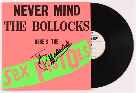 Johnny Rotten Signed Sex Pistols Never Mind The Bollocks Vinyl Record