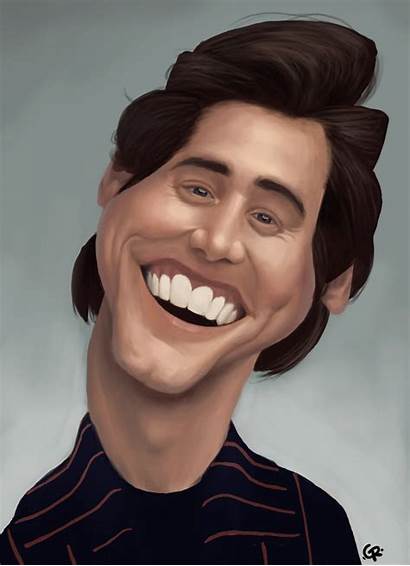 Funny Jim Carrey Face Caricature