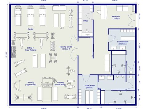 Gym Layout Software Design Your Gym Floor Plans In No Time
