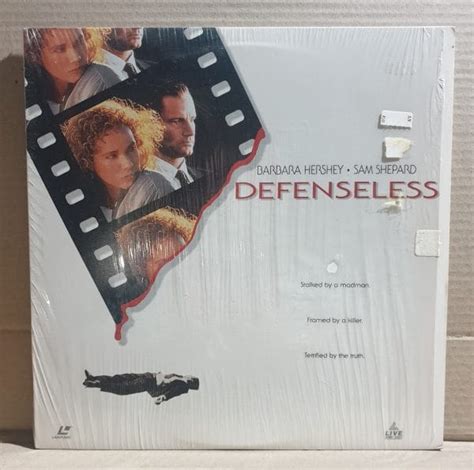 Laserdisc Movie Defenseless Barbara Hershey Sam Shepard X Marks The Shop
