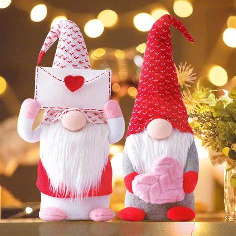 valentine s day doll envelope love faceless dwarf rudolph window props decorative doll ornaments