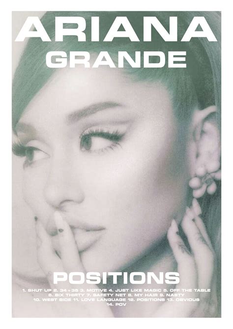 Positions Deluxe Poster Ariana Grande Artofit