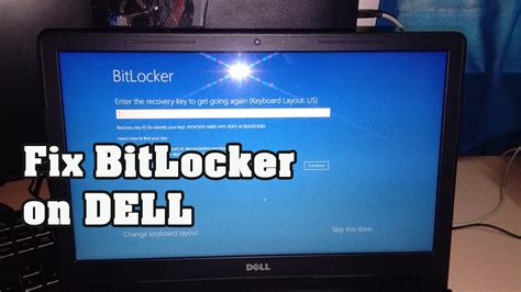 How To Fix A Bitlocker Recovery In Dell Laptop Youtube