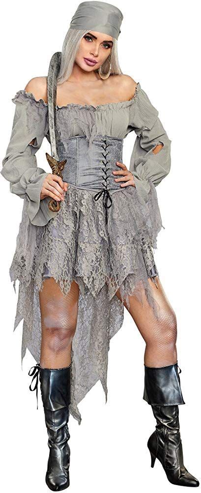 Dreamgirl Womens Pirate Ghost Female Pirate Costume Halloween Costumes Women Costumes For Women