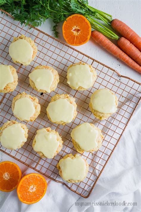 Easiest Way To Make Yummy Carrot Cookie Recipe With Orange Frosting