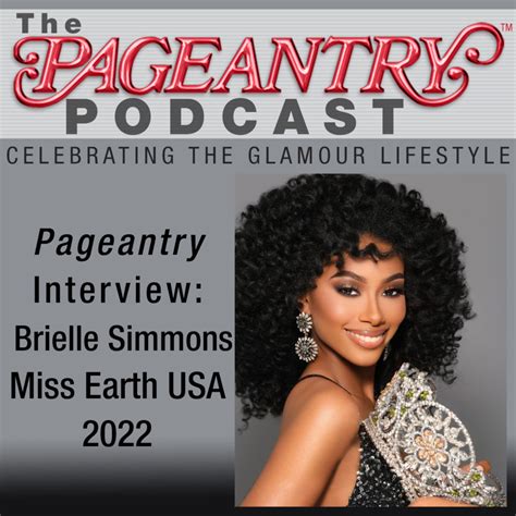 Pageantry Podcast Miss Earth Usa 2022 Brielle Simmons Pageantry Magazine