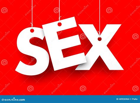 Sexe Lettres Sur Des Ficelles Illustration Stock Illustration Du