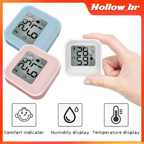 Mini Higrômetro digital lcd Termômetro De Temperatura Medidor De