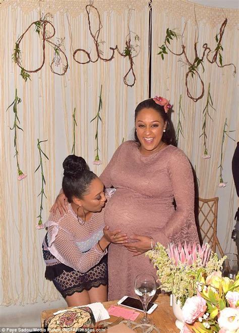 Tia Mowry Dons Pink Dress Over Pregnant Belly For Stunning Baby Shower