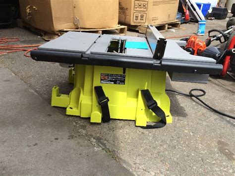 Ryobi 10 In Portable Table Saw Model Rts21g In Like New Workig