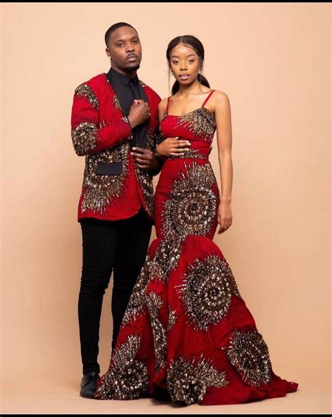 African Couples Party Outfit African Couples Matching Outfit Etsy