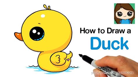 Check spelling or type a new query. How to Draw a Duck Super Easy and Cute - YouTube | Cartoon drawing for kids, Easy animal ...