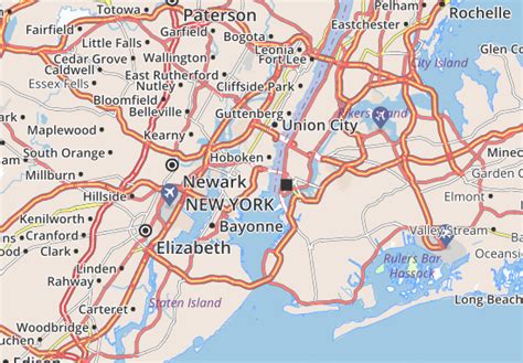 Mapa Michelin Jersey City Plan Jersey City Viamichelin