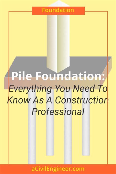 Pile Foundation Building Foundation Civil Construction Construction