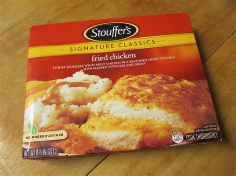 Frozen Friday Stouffers Fried Chicken Brand Eating