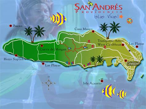 San Andres Caribbean Sea Colombia San Andres Map Rodrigo Js Flickr