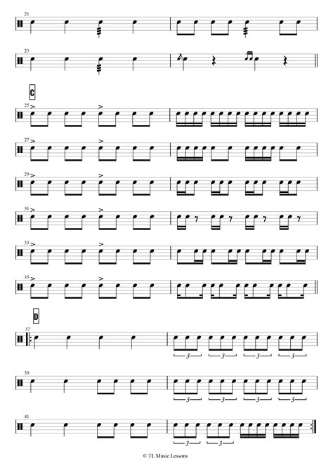 How To Read Snare Drum Sheet Music