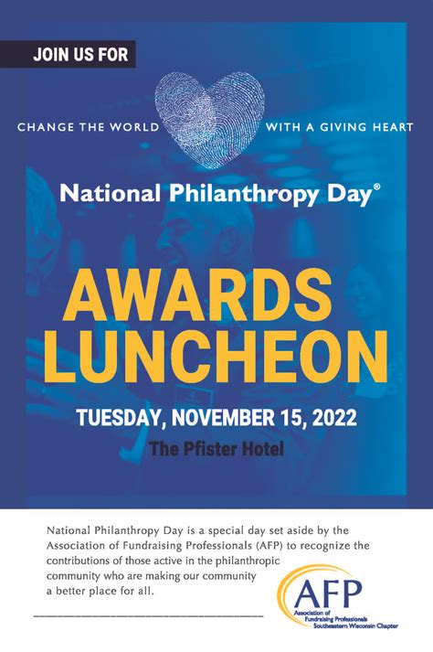 Youre Invited National Philanthropy Day November 15 2022