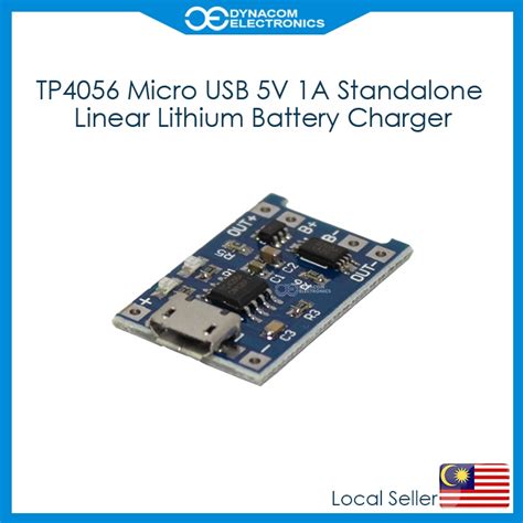 TP4056 Micro USB 5V 1A Standalone Linear Lithium Battery Charger Board