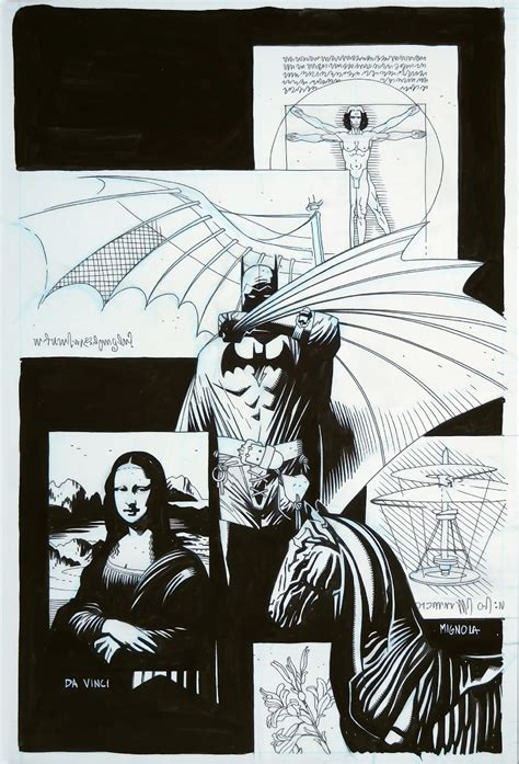 Batman Annual 18 Cover 1994 Mike Mignola In Don Emerys 3h Comic Art