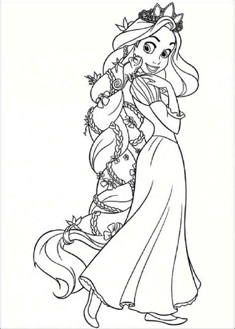 Rapunzel Tangled Adventure Coloring Pages Coloring Pages