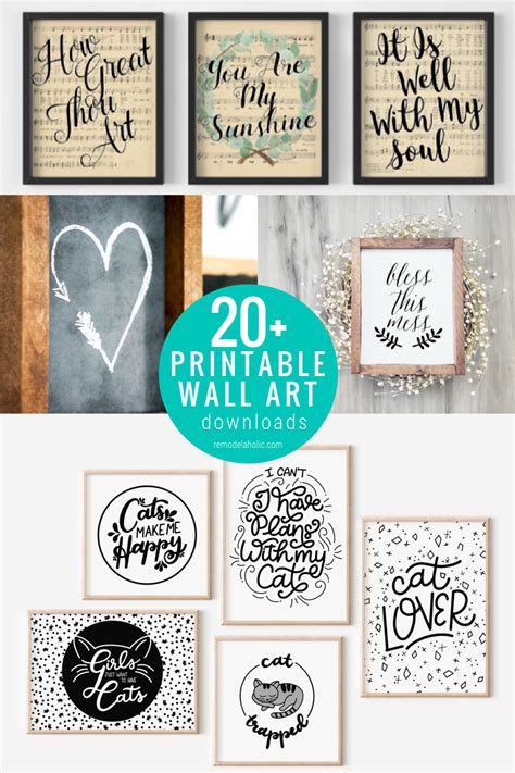 Printable Black And White Art For Gallery Walls Remodelaholic