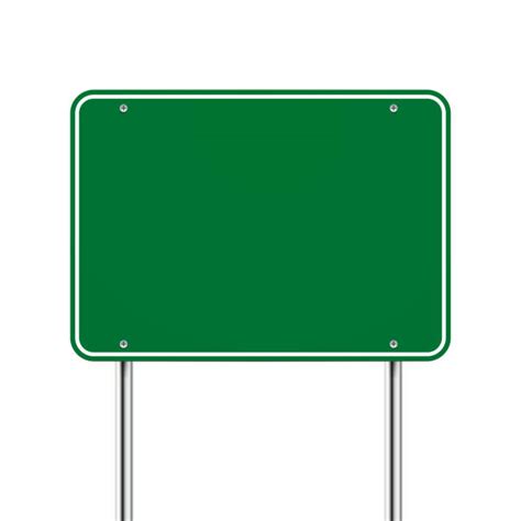 Road Sign Board Blank Road Signs Board On Blue Backgr