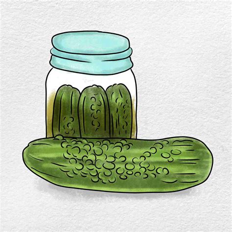 How To Draw A Pickle Helloartsy