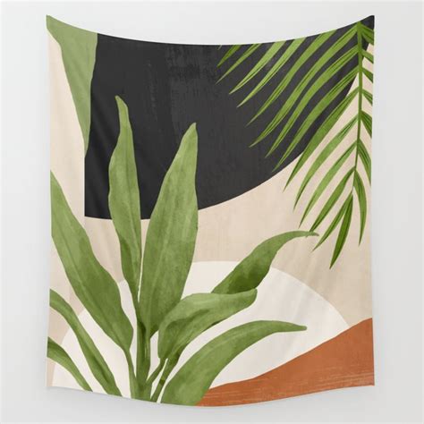 Abstract Art Tropical Leaf 11 Wall Tapestry By Thingdesign Society6