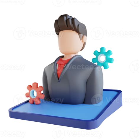 Free 3d Illustration Business Manager 16329806 Png With Transparent