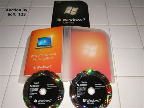 Microsoft Windows 7 Ultimate Upgrade 32 And 64 Bit Dvd Ms Win Pro