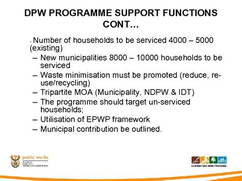 Expanded Public Works Programme Epwp Environment Culture