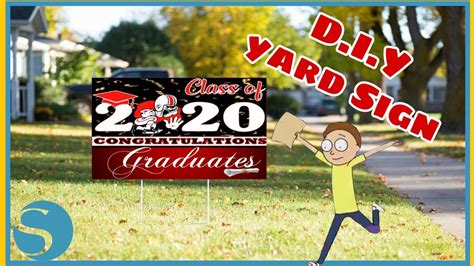 You won't find a better place to design and buy your graduation signs for cheap than signs on the cheap! How To Make A Graduation Yard Sign | Mockup | Silhouette Studio - YouTube