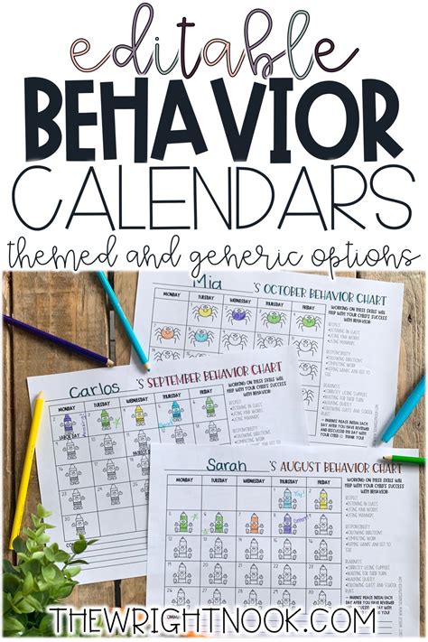 If Youre Looking For Monthly Behavior Calendars For Your Students