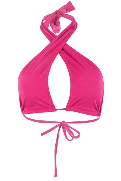 Pink Women Fall In Love Regular Fit Bikini Top 2418405 Defacto