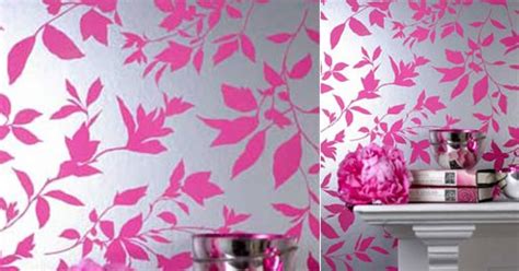 Midsummer Pink And Silver Metallic Modern Floral Wallpaper — Renovate Better Living Through