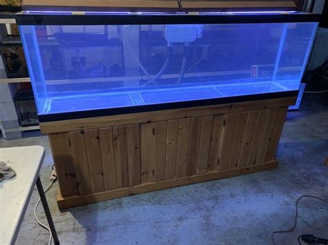Loaded 125 Gallon Fish Tank Aquarium With Stand Sump Lights Glass
