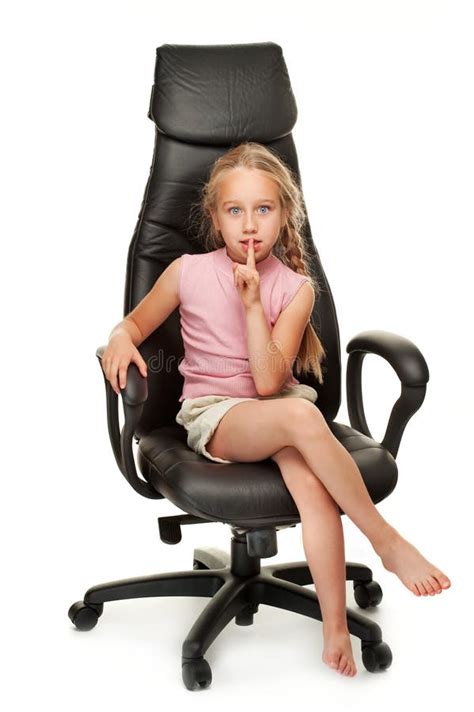 Girl Sitting On A Chair Stock Image Image Of Comfortable 10378567