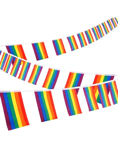 38 Flags Gay Pride Banner Rainbow String Bunting Indooroutdoor For