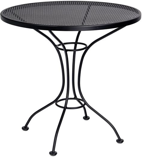 Outdoor Wrought Iron 30 Round Mesh Top Bistro Table