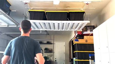 Syzzor Loft Retractable Ceiling Storage Rack We Now Have Syzzor