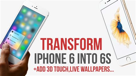 Transform Iphone 6 Into 6s Add 3d Touch Live Wallpapers Ios 11 1131 114 Jailbreak