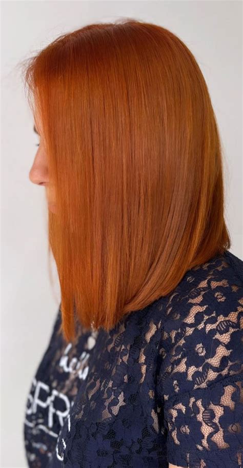 35 Copper Hair Colour Ideas And Hairstyles Ombre Lob Hairstyle