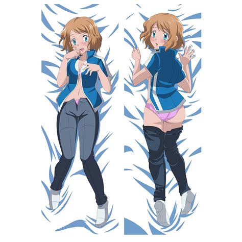 Animejk Pocket Monsters Pokemon Serena Dakimakura Body Pillow Cover Case Slip Game Cartoon Girl