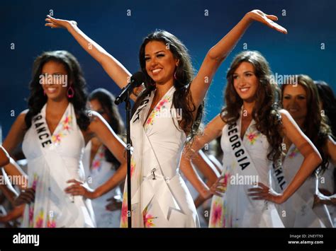 Miss Egypt Elham Wagdi Introduces Herself During The Opening Event Of