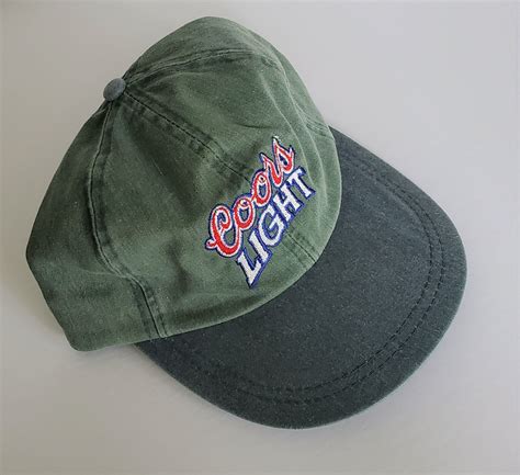 Vintage Coors Light 100 Cotton Strapback Hat Vtg By Streetwearandvintage On Etsy Strapback Hats
