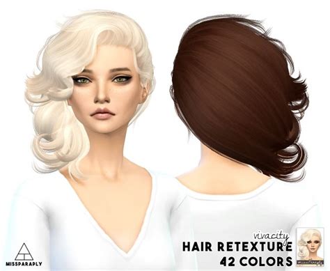 Stealthic Vivacity Hair Retexture At Miss Paraply Via Sims 4 Updates