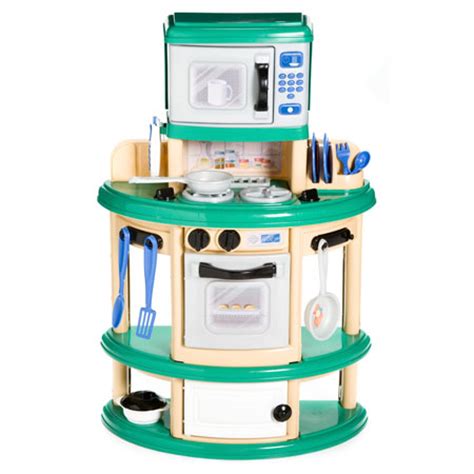 The play kitchen is done! Homestyle Play Kitchen Gives Real Cooking Experience To ...